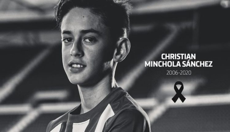 Fallece jugador del Atlético de Madrid, apenas tenía 14 años