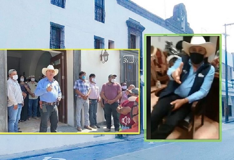 X.-EL ACTIVISTA POLÍTICO CHUY GALVÁN, ENFRENTÓ AL PRESIDENTE MUNICIPAL.
