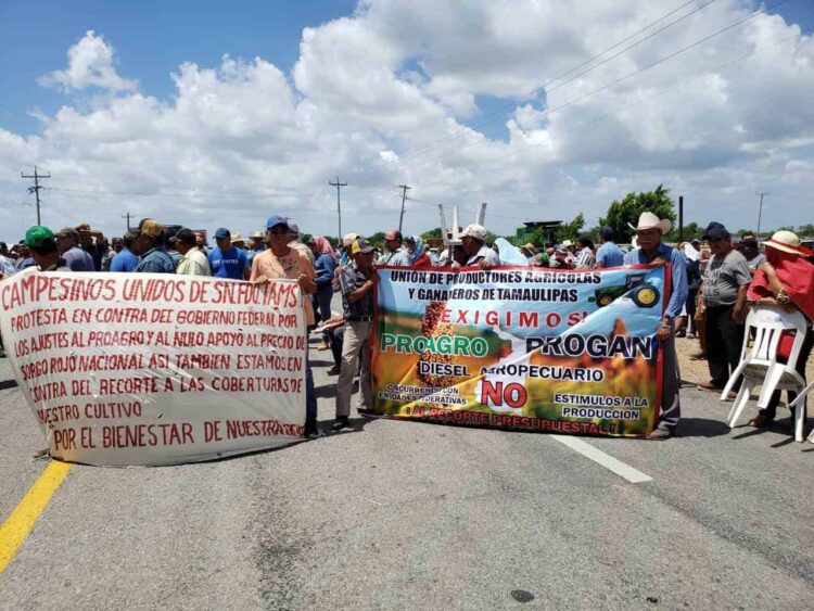 Sin temor SEGOB de que agricultores bloqueen gira de AMLO en Tamaulipas