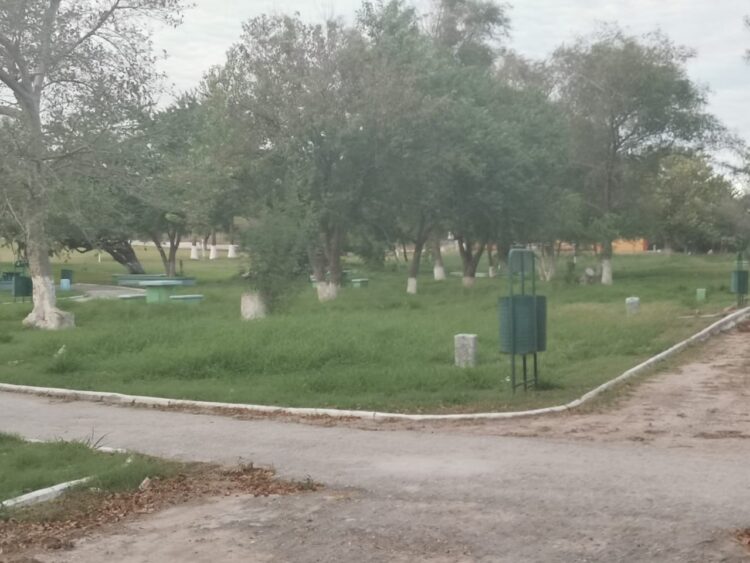 Limpieza a parque del DIF, si fue sólo para lo foto