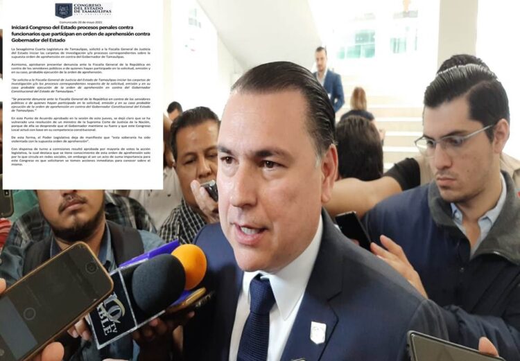 T E C L A Z O S/ CONGRESO DE TAMAULIPAS DENUNCIARÁ A QUIEN LIBRÓ ORDEN DE APREHENSIÓN CONTRA EL GOBERNADOR…!