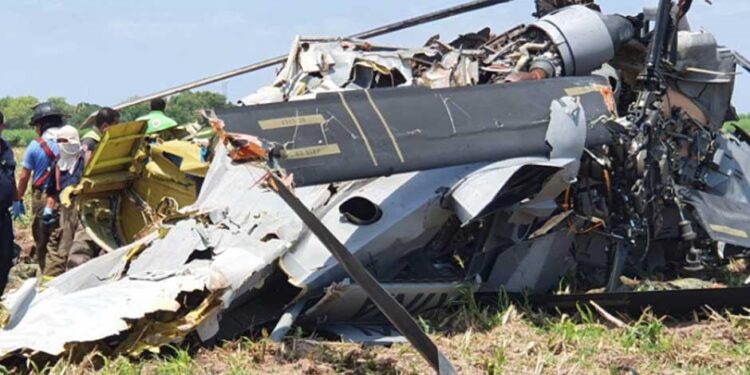 Que fue un accidente y no derribado helicóptero de la Marina caído en operativo
