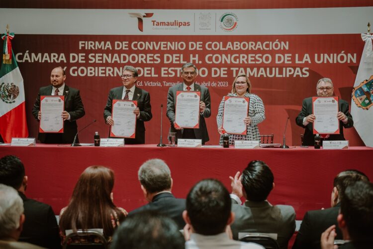 Tamaulipas y Senado firman convenio para la profesionalización de las y los servidores públicos