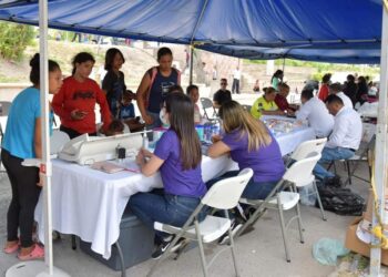 Beneficia DIF Tamaulipas a más de 500 migrantes en brigada médica asistencial en Matamoros