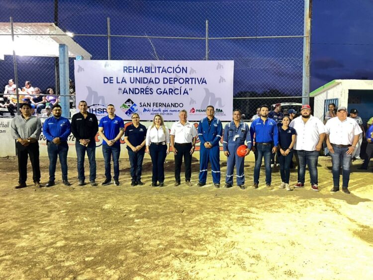 La alcaldesa Maybella Ramírez puso en marcha rehabilitación de la Unidad Deportiva «Andrés García»