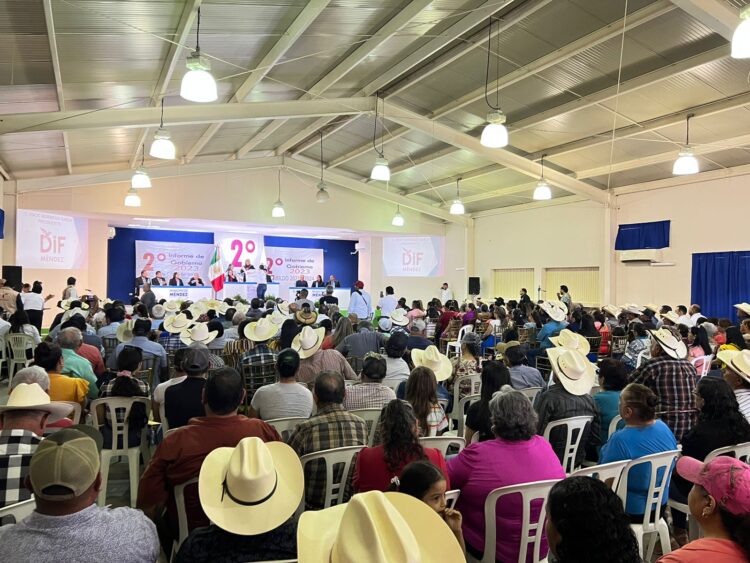 Rinde alcaldesa de la Villa de Méndez su segundo informe de gobierno