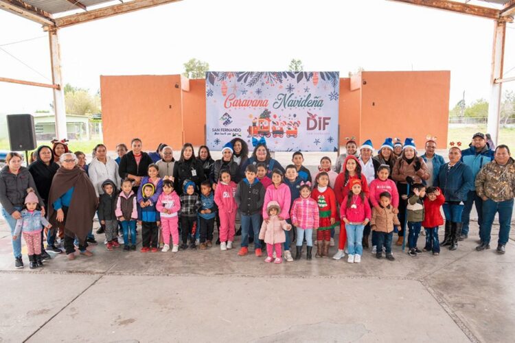 Llevan Ayuntamientos y DIF de San Fernando alegría a niñez de comunidades del campo