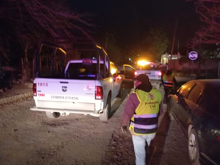 Protección Civil Estatal y Guardia Estatal realizan «Carrusel» de auxilio ante temperaturas gélidas
