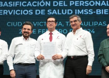 Se hace justicia en Tamaulipas, basifican a 915 trabajadores del sector salud