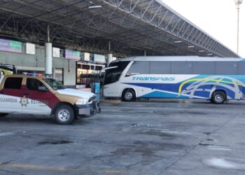Mantiene Guardia Estatal proximidad en centrales de autobuses