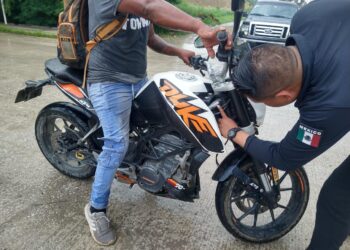 Aplica Guardia Estatal operativo Moto Segura