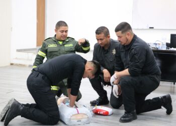 Imparte Policía Nacional de Colombia programa metodológico a personal de la Guardia Estatal