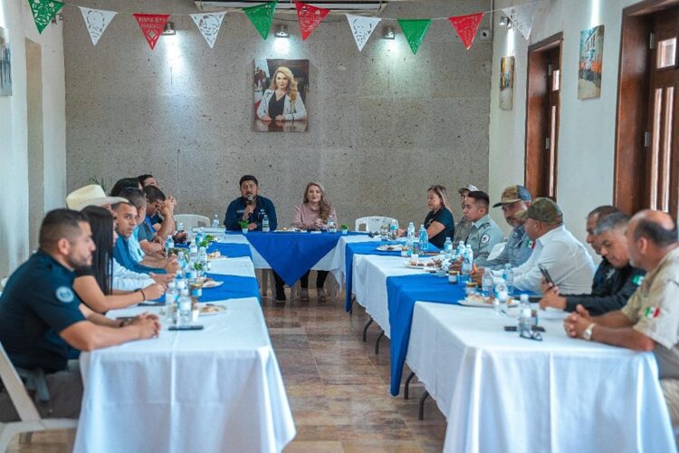 Preside alcaldesa Maybella Ramirez reunión con autoridades de los 3 niveles de gobierno