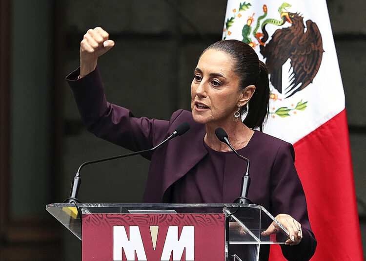 Presidenta asegura que soberanía nacional será defendida ante Trump