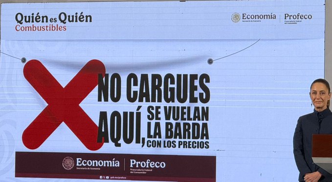 «Se vuelan la barda»: Profeco exhibirá con lonas a gasolineras abusivas en los precios