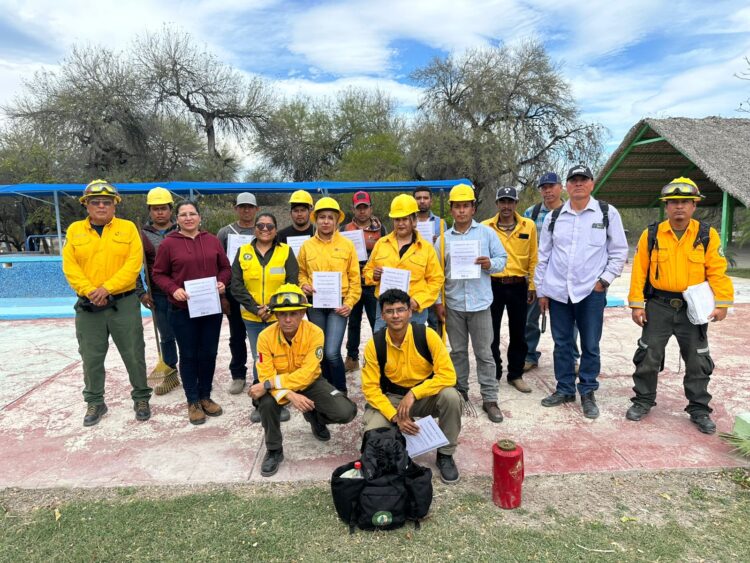 Capacitan a brigadistas rurales para la temporada de incendios forestales 2025