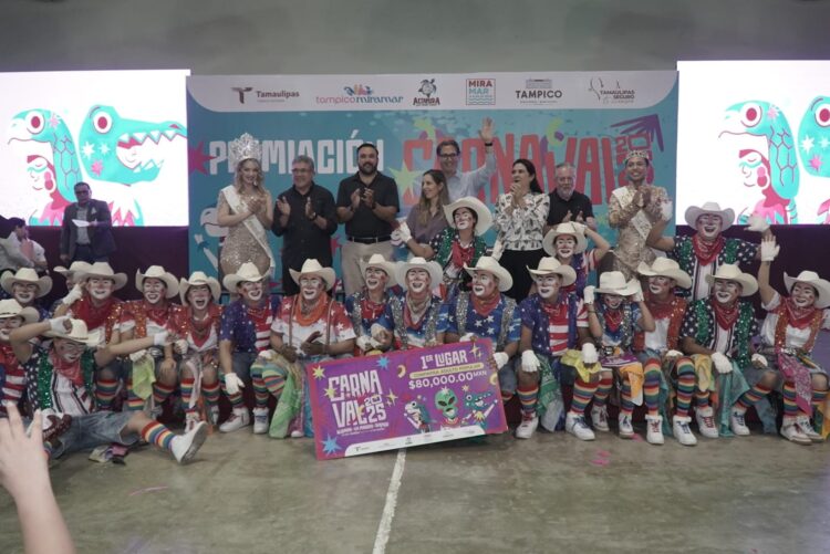 Entregó Secretaría de Turismo 1.3 mdp a lo mejor del Carnaval Tamaulipas 2025