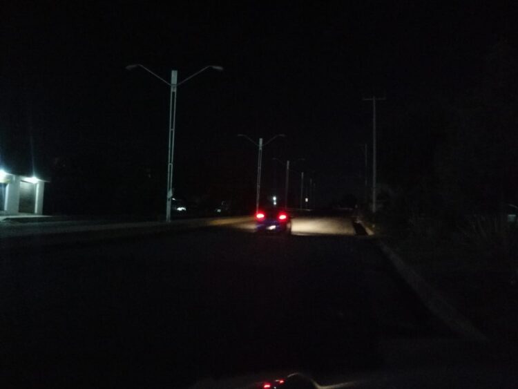 Mal alumbrado público facilita trabajo de ladrones