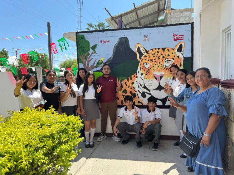 Jóvenes de todo Tamaulipas plasman en murales mensajes de paz y contra las adicciones: INJUVE