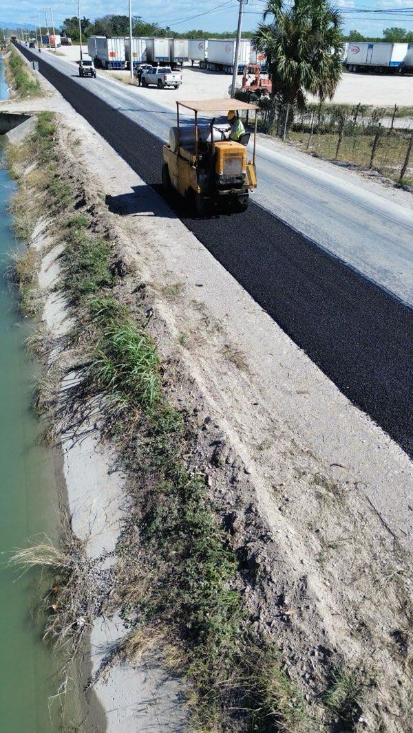 Realiza gobierno de Américo trabajos de conservación en carretera estatal Estación Calles-Xicoténcatl