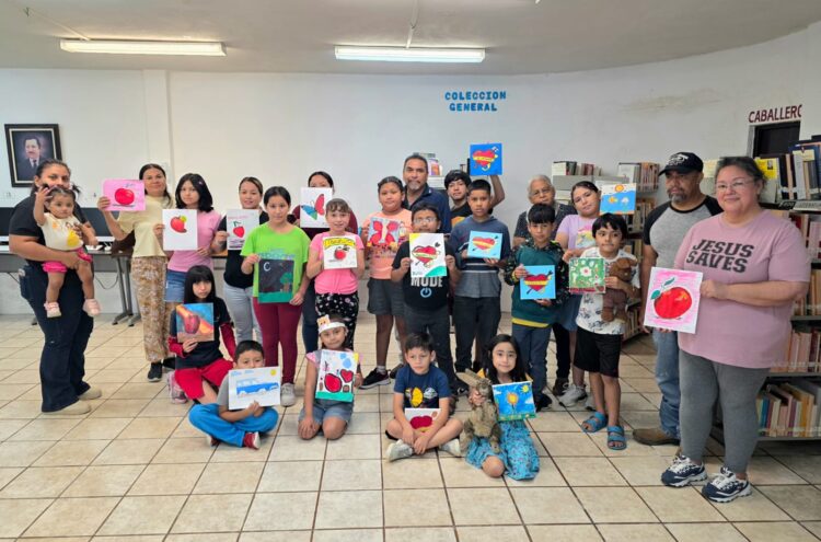 Aprenden artes plásticas usuarios de las bibliotecas públicas de Nuevo Laredo