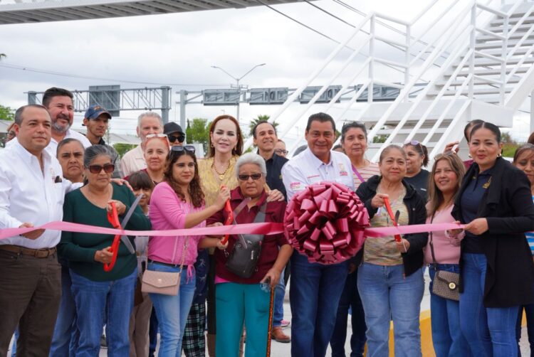 CUMPLE CARMEN LILIA CANTUROSAS CON OBRAS DE SEGURIDAD VIAL PARA FAMILIAS DE NUEVO LAREDO