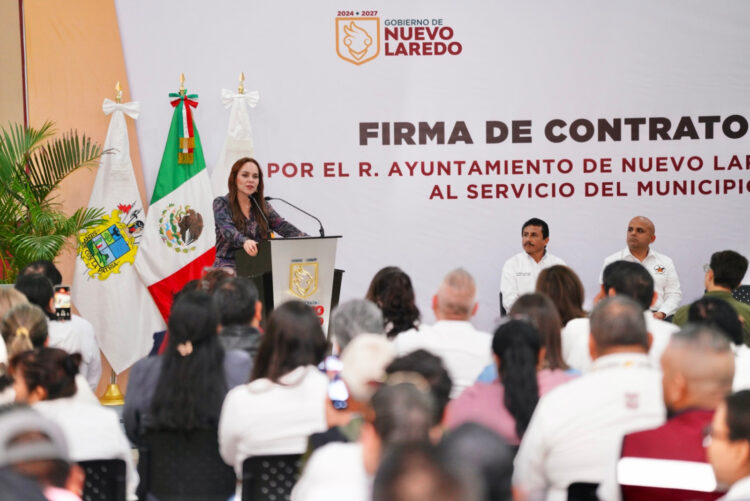 REFRENDA ALCALDESA CARMEN LILIA CANTUROSAS COMPROMISO CON TRABAJADORES MUNICIPALES; FIRMA CONTRATO COLECTIVO CON SÍNDICATO