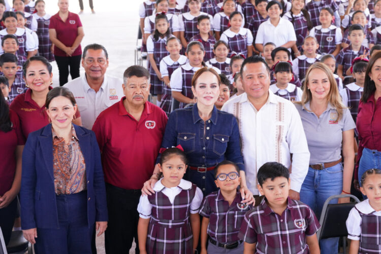 Impulsa alcaldesa Carmen Lilia Canturosas infraestructura educativa en preescolar, primaria y secundaria