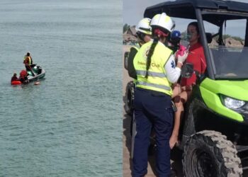 Rescatan a mujer mar adentro en Playa Miramar