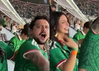 Christian Nodal y Ángela Aguilar juntos en el partido México vs. Ecuador tras rumores de boda secreta