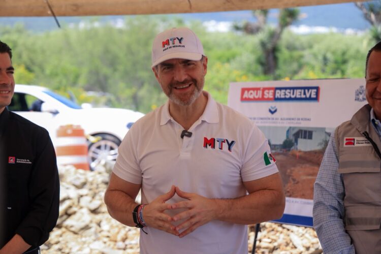 Supervisa alcalde de Monterrey obras del Circuito Vial Poniente