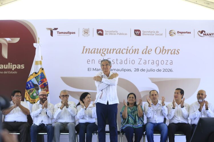 Arranca Américo Villarreal libramiento poniente y entrega obras hidráulicas y deportivas en El Mante