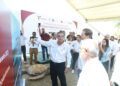 Coloca Américo primera piedra del Museo Interpretativo de la Tortuga Lora en Soto la Marina