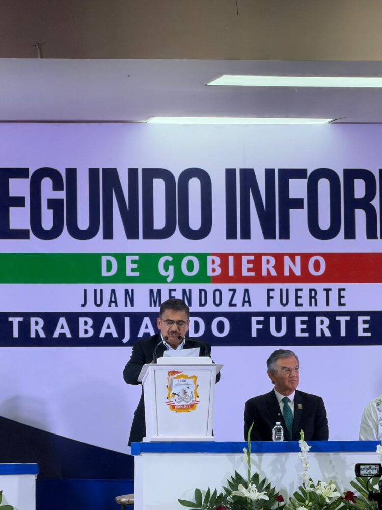 Rinde Juan Mendoza Fuerte segundo informe al frente del gobierno municipal de la Villa de Méndez
