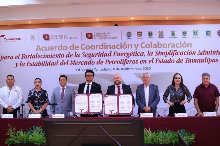 Firman Gobierno de Tamaulipas, municipios y sector gasolinero Acuerdo para la Seguridad Energética y la Simplificación Administrativa del Mercado de los Petrolíferos