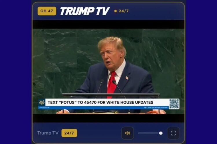 Así es Trump TV, el canal lanzado por la Casa Blanca en plena disputa con CNN, MS NOW y Político