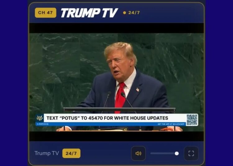 Así es Trump TV, el canal lanzado por la Casa Blanca en plena disputa con CNN, MS NOW y Político