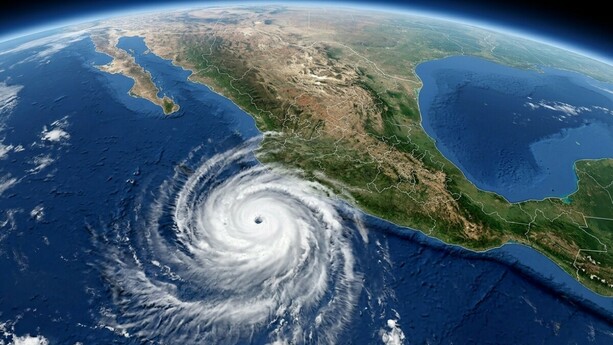 Polo vuelve a intensificarse a huracán categoría 5 frente a costas de Jalisco