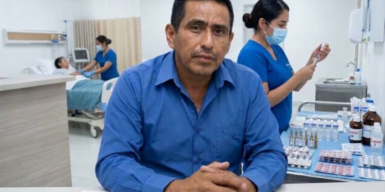 Marco Polo Garza exige mejores servicios de salud para todas las familias de la Villa de Burgos