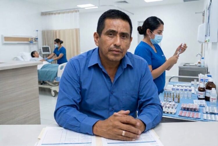 Marco Polo Garza exige mejores servicios de salud para todas las familias de la Villa de Burgos