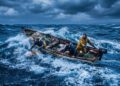 Advierten a pescadores por fuertes vientos cuando salen a pescar al Golfo de México