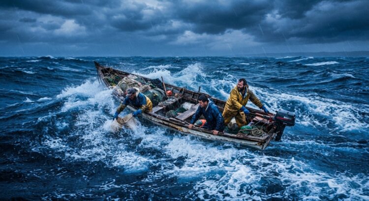 Advierten a pescadores por fuertes vientos cuando salen a pescar al Golfo de México