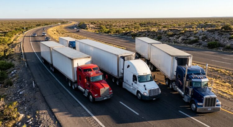 Transporte pesado congestiona carreteras en la zona de San Fernando